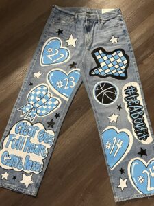 jeans painting